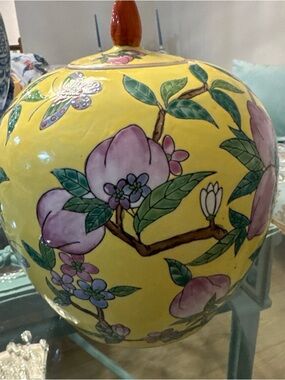 Ginger Jar + lid Qing Qianlong Dynasty, Chinese Large No Damage